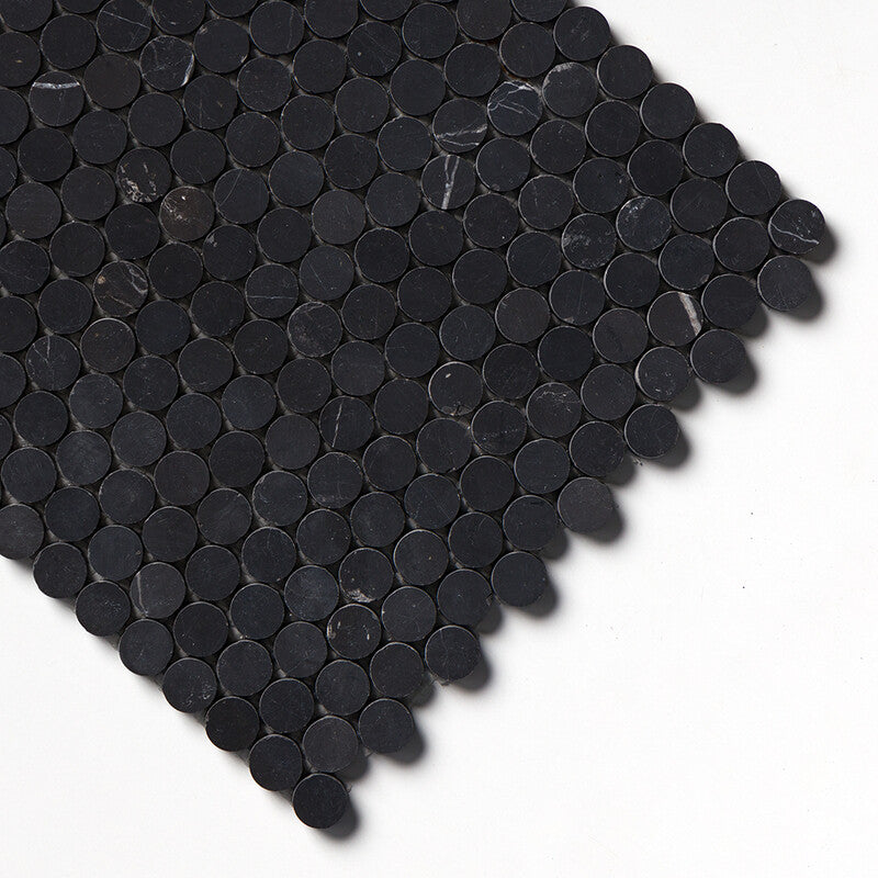 PENNY ROUND: Penny Round Mosaic (honed | 11"x11"x1/4" | straight cut)