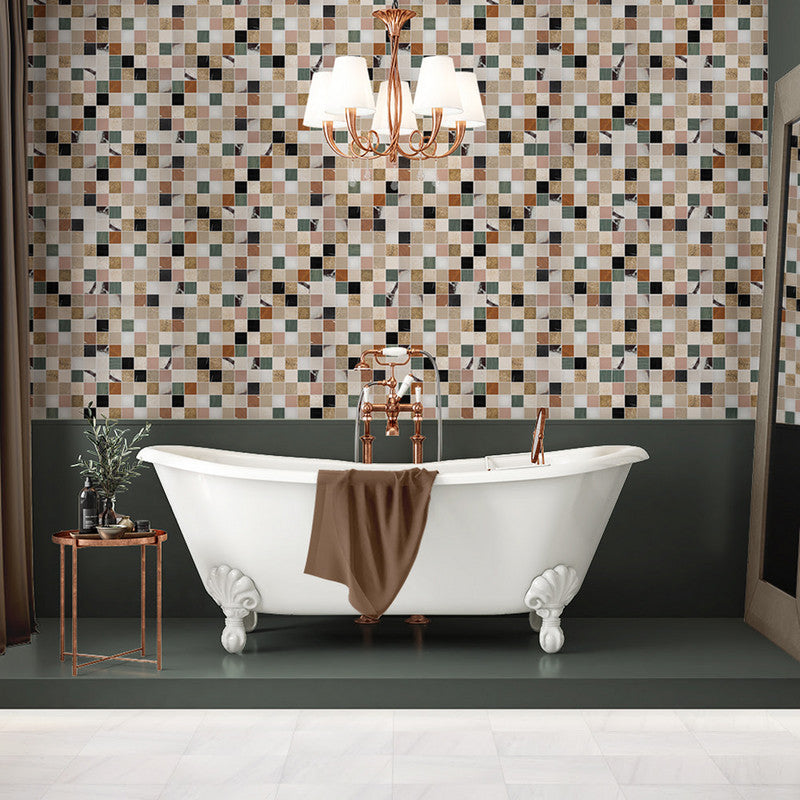 TESSA: San Tropez Straight Stack Mosaic (honed | 12"x12"x3/8" | straight cut)