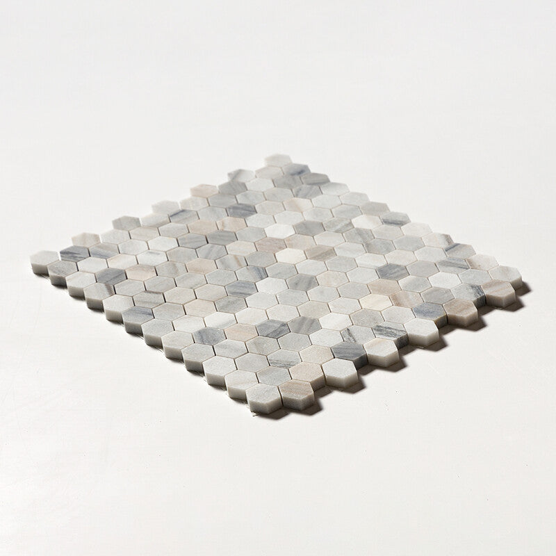 SKYLINE : Hexagon Mosaic (honed | 11"x12"x5/8" | straight cut)