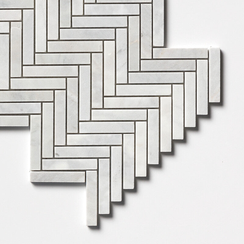 AVENZA : 5/8X3 Herringbone Mosaic (honed | 10"x12"x7/16" | straight cut)