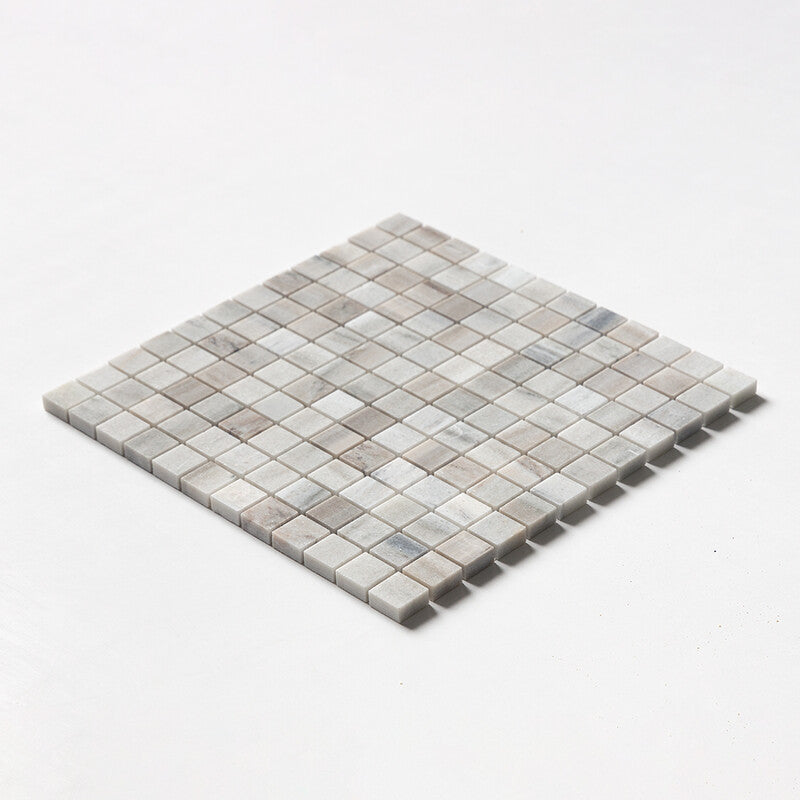 SKYLINE : 1X1 Straight Stack Mosaic (honed | 12"x12"x3/8" | straight cut)