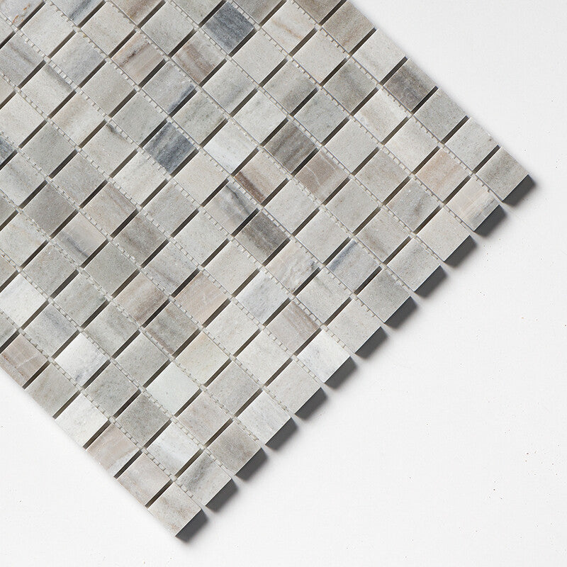 SKYLINE : 1X1 Straight Stack Mosaic (honed | 12"x12"x3/8" | straight cut)
