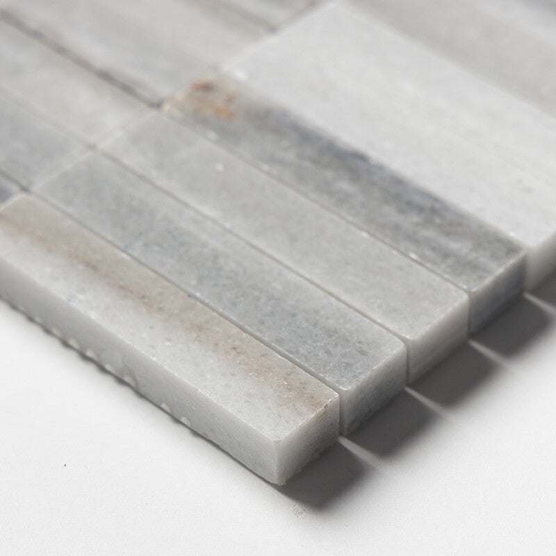 SKYLINE : 5/8X3 Straight Stack Mosaic (honed | 12"x12"x3/8" | straight cut)
