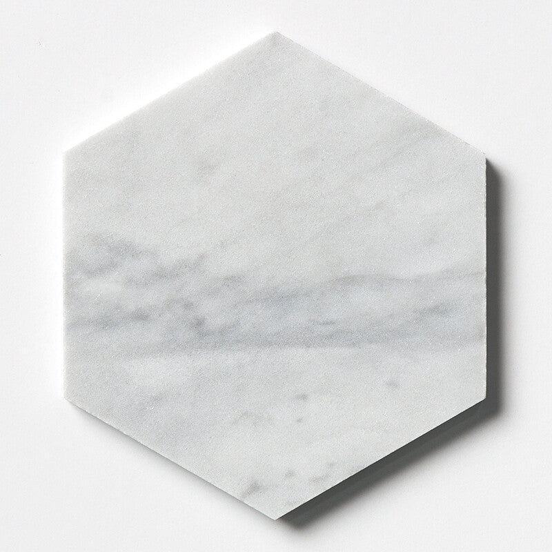 DIMENTIONS : Hexagon Field Tile (honed | 5"x5"x25/32" | straight cut)