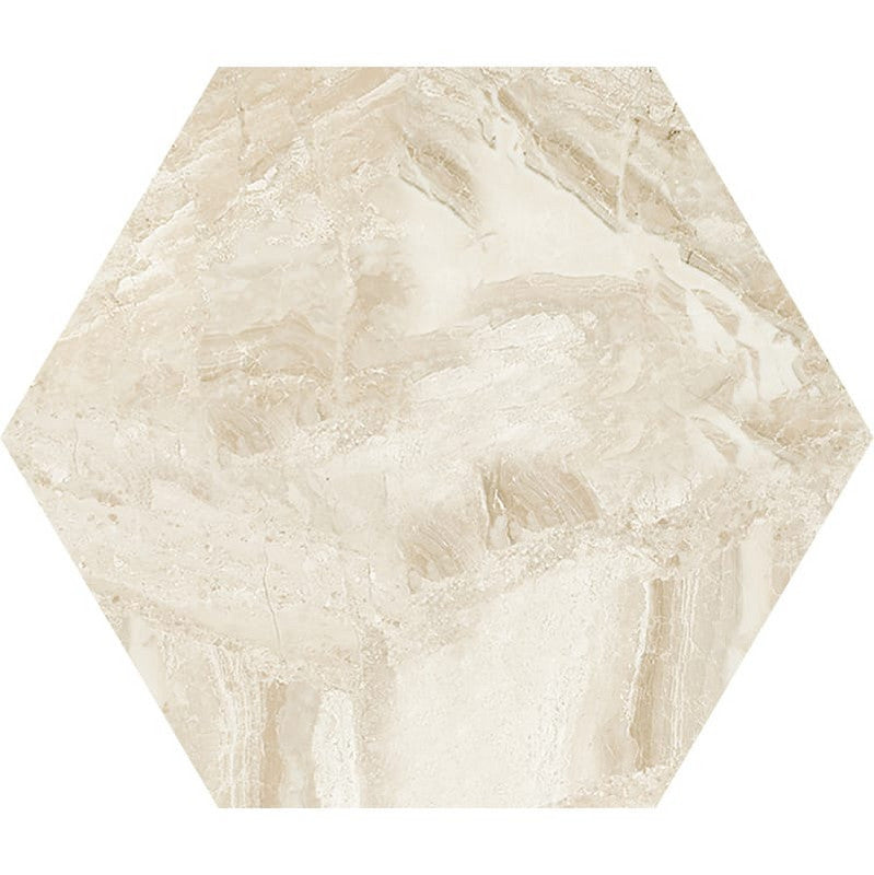DIMENTIONS : Diana Royal Hexagon Field Tile (honed | 5"x5"x25/32" | straight cut)