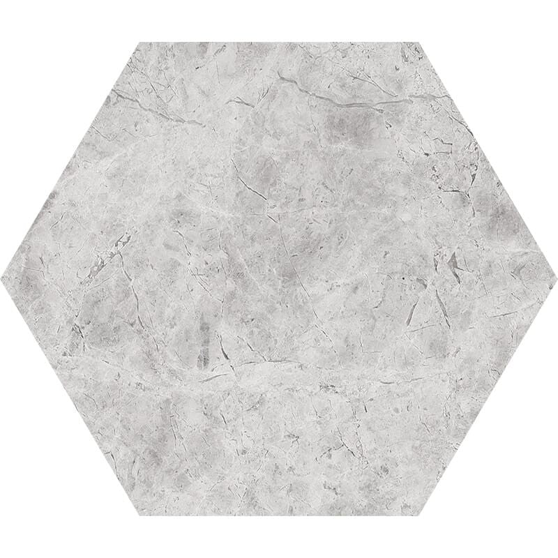 DIMENTIONS : Hexagon Field Tile (honed | 5"x5"x25/32" | straight cut)