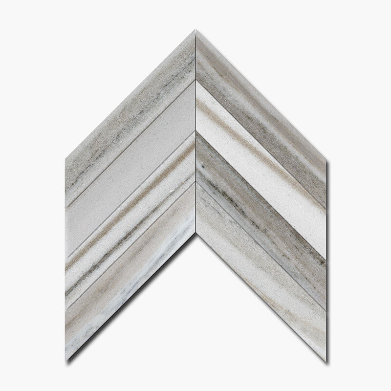 DIMENTIONS : Chevron Field Tile (polished | 10"x13"x3/8" | straight cut)