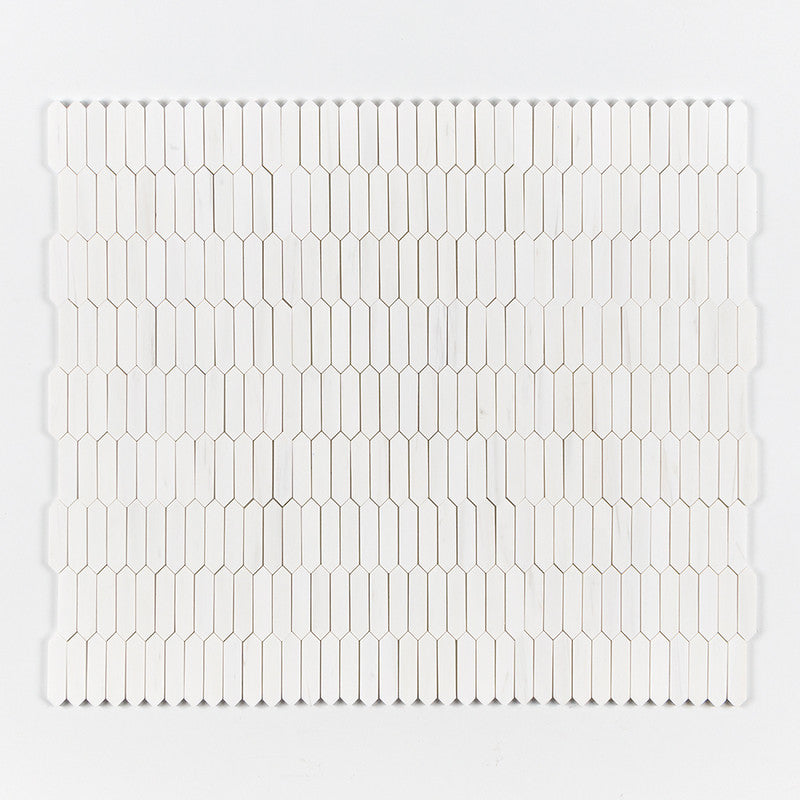 DIMENTIONS : Baby Picket Mosaic (polished | 11"x13"x3/16" | straight cut)