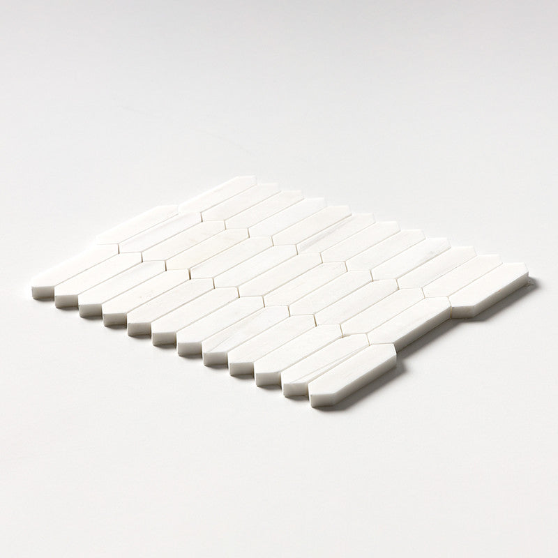 DIMENTIONS : Baby Picket Mosaic (polished | 11"x13"x3/16" | straight cut)