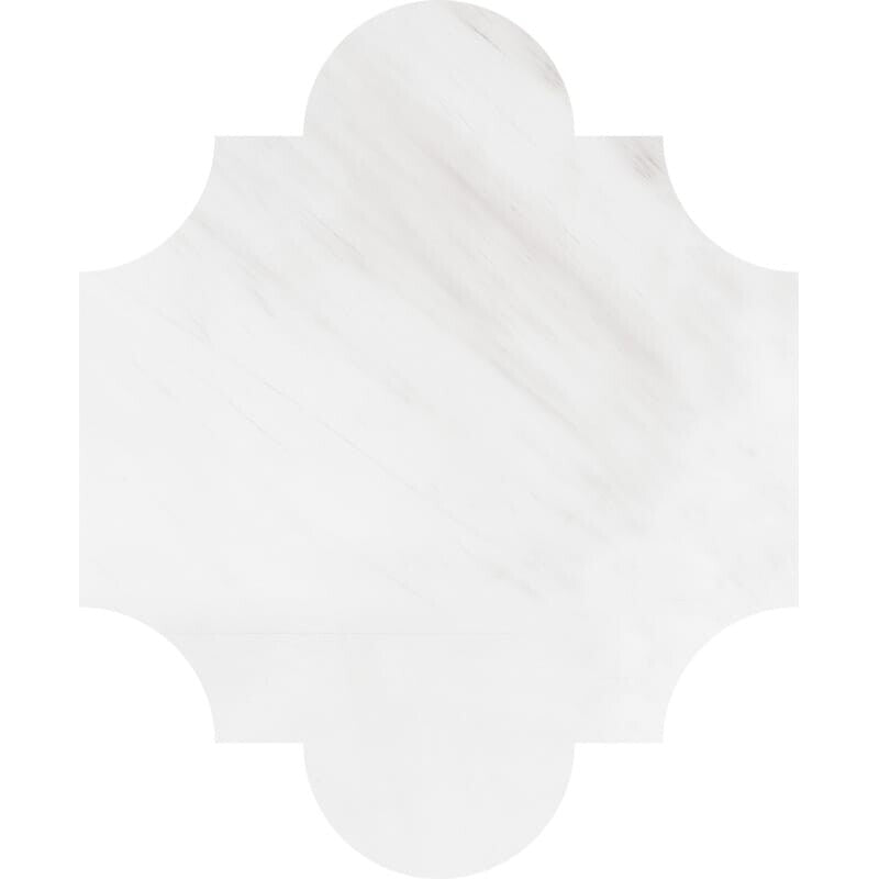 SNOW WHITE : San Felipe Field Tile (polished | 8"x9"x3/4" | straight cut)
