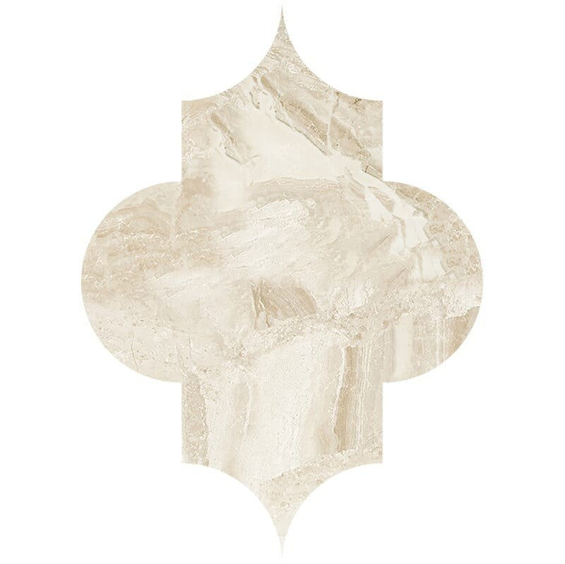 DIMENTIONS : Diana Royal Arabesquette Field Tile (polished | 6"x8"x1/4" | straight cut)