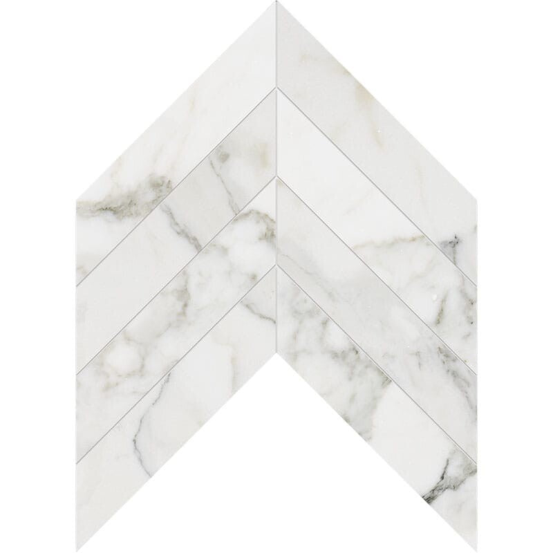 DIMENTIONS : Chevron Field Tile (polished | 10"x13"x3/8" | straight cut)