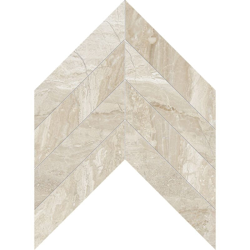DIMENTIONS : Diana Royal Chevron Field Tile (honed | 10"x13"x3/8" | straight cut)