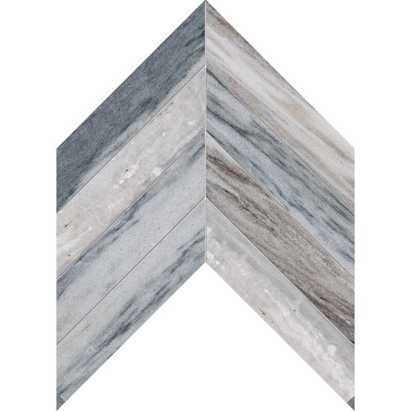 DIMENTIONS : Chevron Field Tile (polished | 10"x13"x3/8" | straight cut)