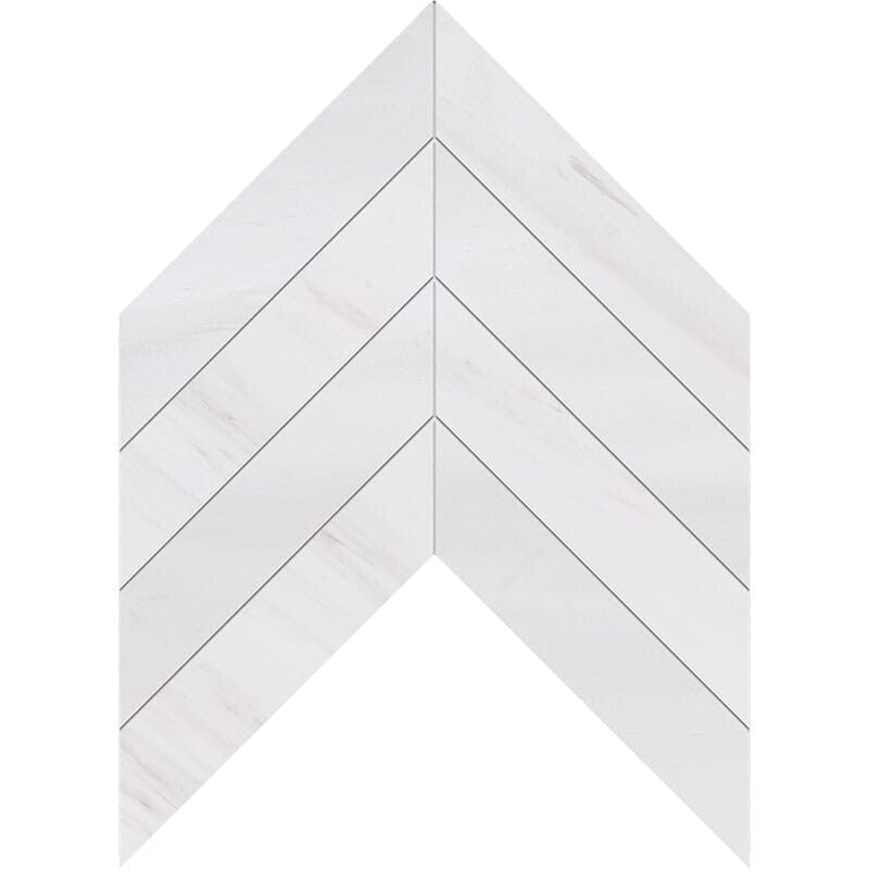 DIMENTIONS : Chevron Field Tile (polished | 10"x13"x3/8" | straight cut)