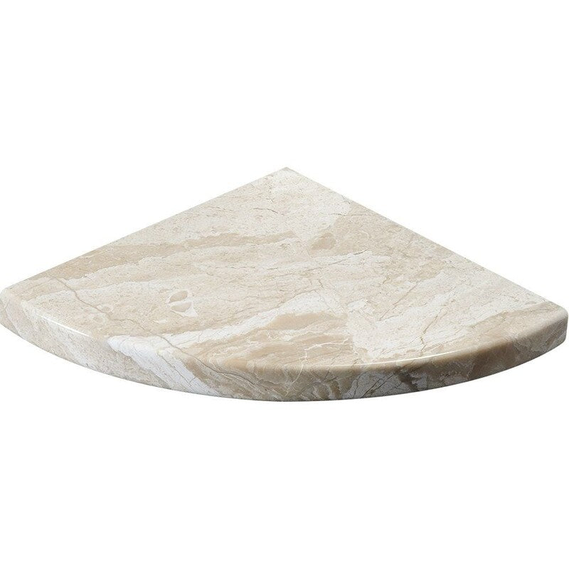 DIANA ROYAL : Corner Shelve (polished | 8"x8"x3/4" | round)