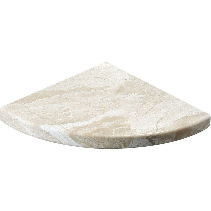 DIANA ROYAL : Corner Shelve (honed | 8"x8"x3/4" | round)