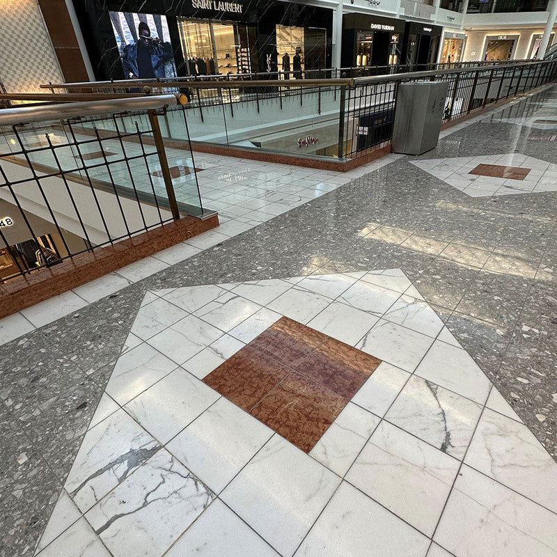 STATUARIETTO : Square Field Tile (polished | 12"x12"x3/8" | beveled)