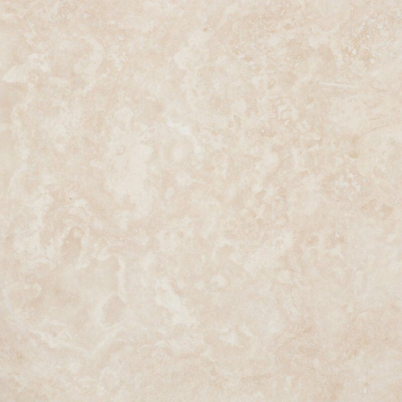 IVORY TRAVERTINE: Square Field Tile (honed filled | 18"x18"x1/2" | straight cut)