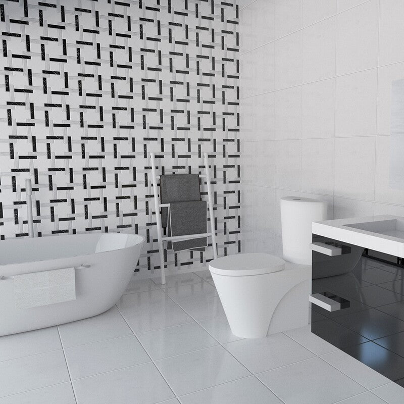 GLACIER : Square Field Tile (honed | 12"x12"x3/8" | beveled)