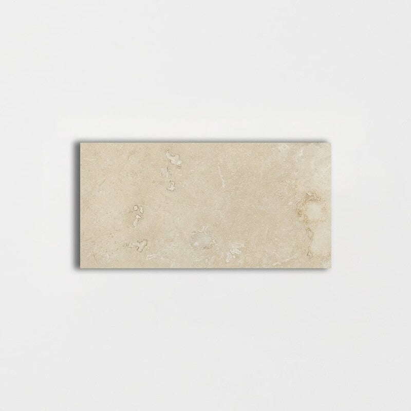 IVORY TRAVERTINE: Rectangle Field Tile (honed filled | 2"x5"x3/4" | straight cut)