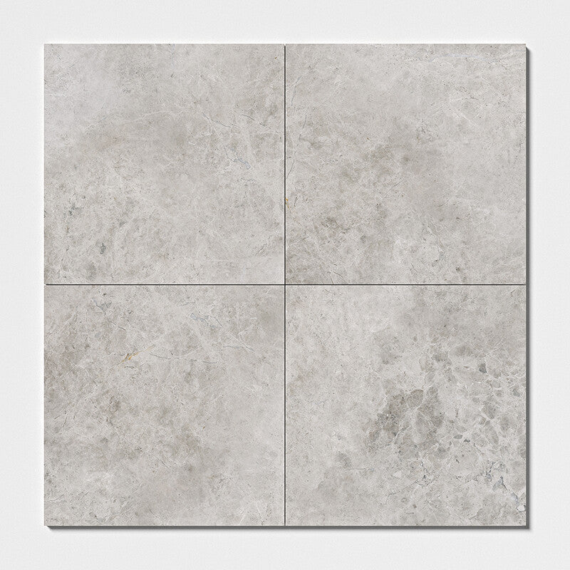 SILVER SHADOW : Square Field Tile (polished | 24"x24"x5/8" | straight cut)