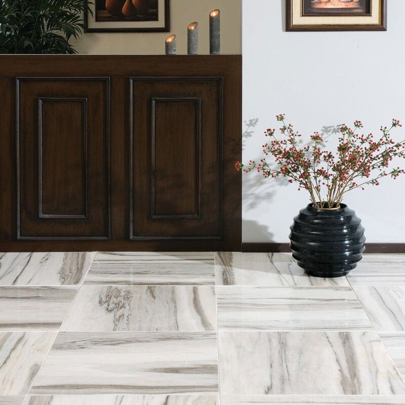 SKYLINE : Square Field Tile (polished | 18"x18"x1/2" | straight cut)