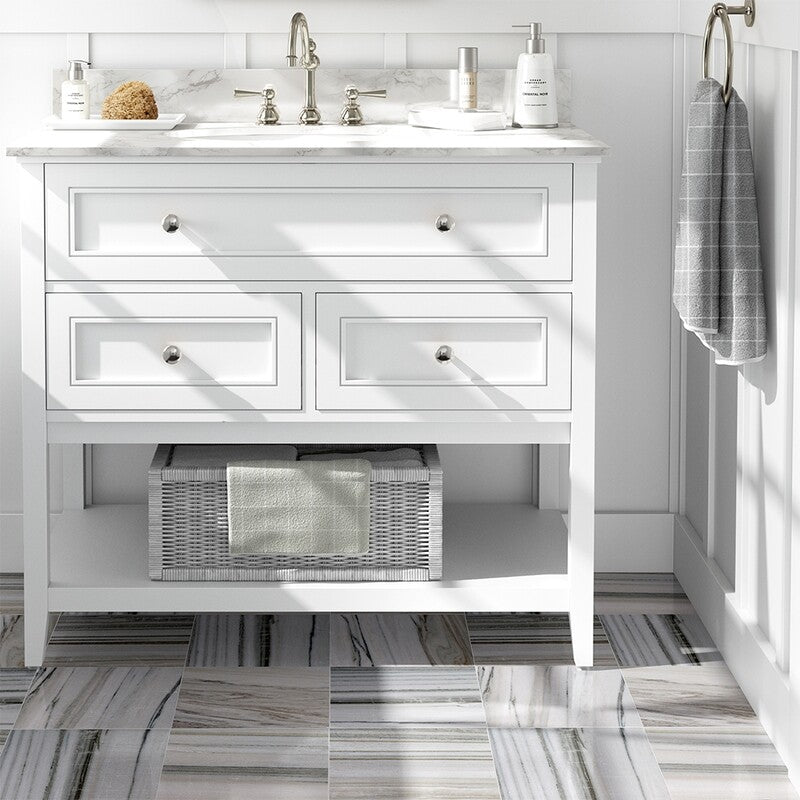 SKYLINE : Square Field Tile (polished | 12"x12"x3/8" | beveled)