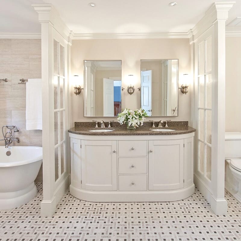 IVORY TRAVERTINE: Rectangle Field Tile (honed filled | 12"x24"x1/2" | straight cut)