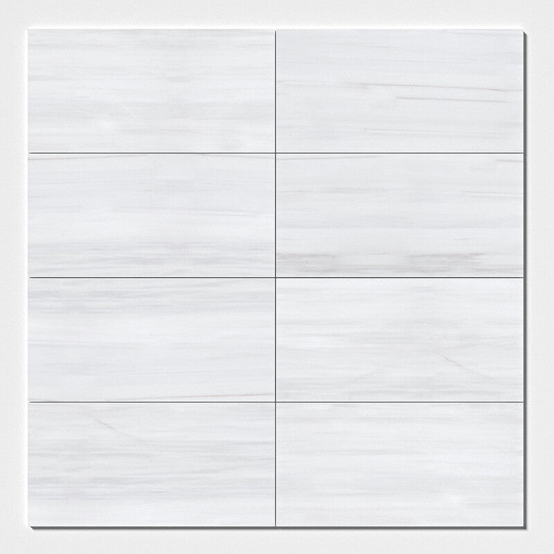 BIANCO DOLOMITI CLASSIC : Rectangle Field Tile (polished | 12"x24"x3/8" | micro beveled)