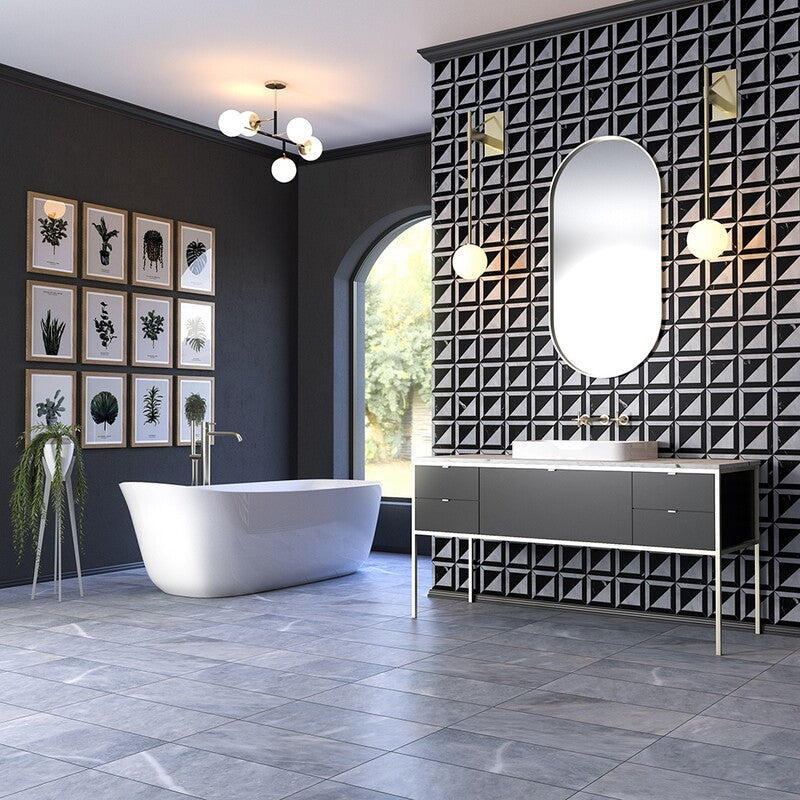 ALLURE LIGHT : Rectangle Field Tile (honed | 12"x24"x1/2" | straight cut)