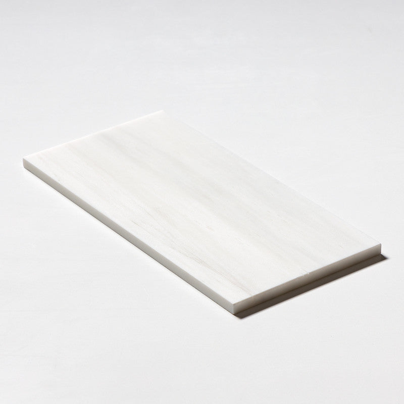 SNOW WHITE : Rectangle Field Tile (honed | 6"x12"x3/8" | straight cut)