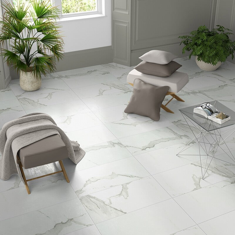 METRO PORCELAIN: Albatros Rectangle Field Tile (polished | 12"x24"x3/8" | straight cut)