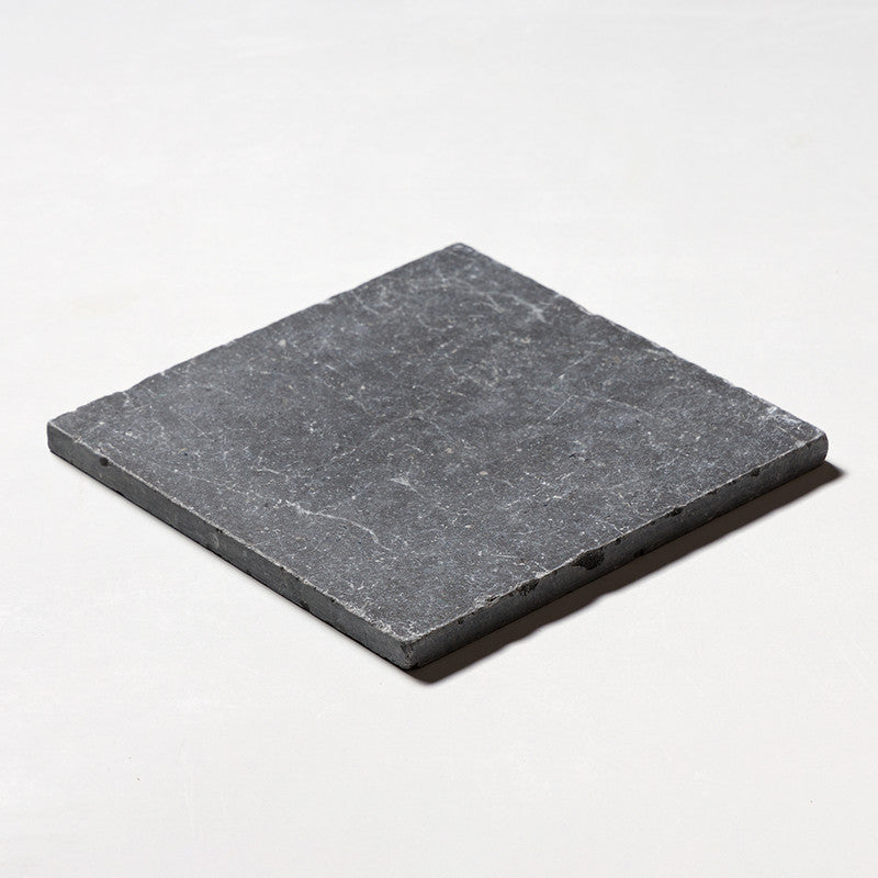 IRIS BLACK : Square Field Tile (brushed | 8"x8"x1/2" | chiseled)