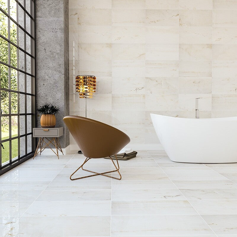 CALACATTA AMBER : Rectangle Field Tile (polished | 12"x24"x1/2" | straight cut)