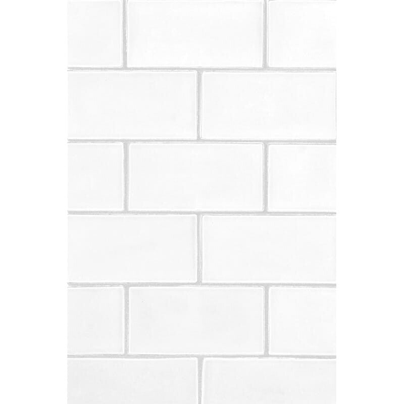 STATUS CERAMIC: Satin Cotton Rectangle Field Tile (matte | 3"x6"x3/8" | beveled)