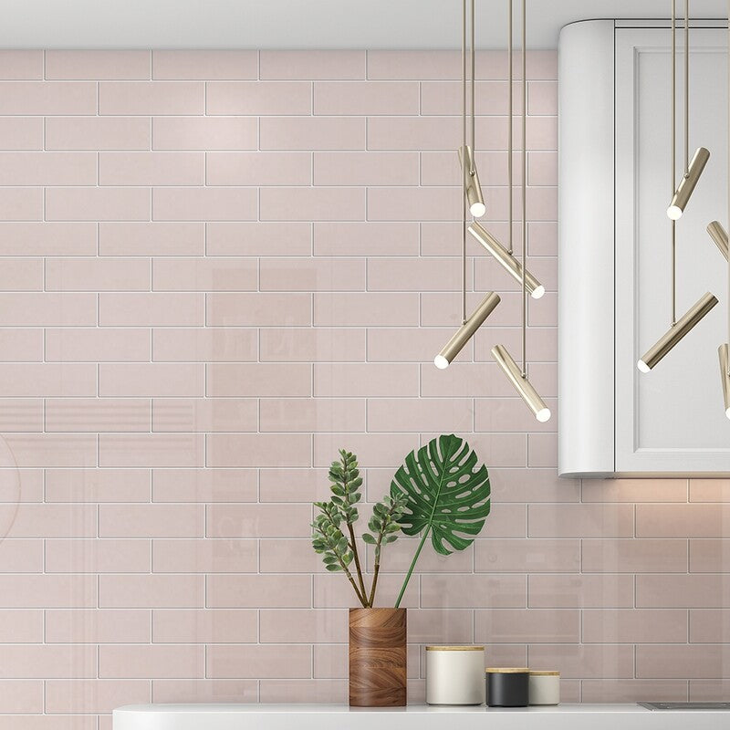 STATUS CERAMIC: Rosie Rectangle Field Tile (glossy | 4"x12"x3/8" | beveled)