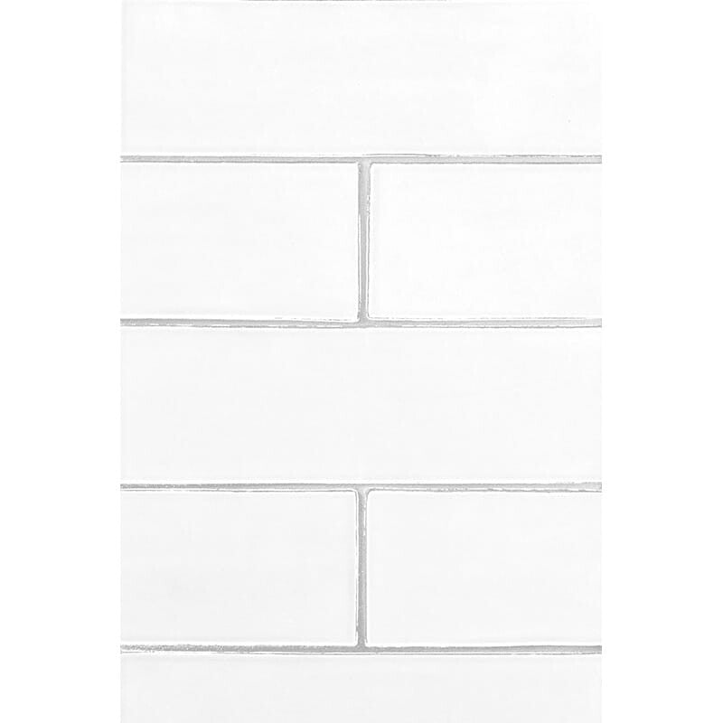 STATUS CERAMIC: Satin Cotton Rectangle Field Tile (matte | 4"x12"x3/8" | beveled)