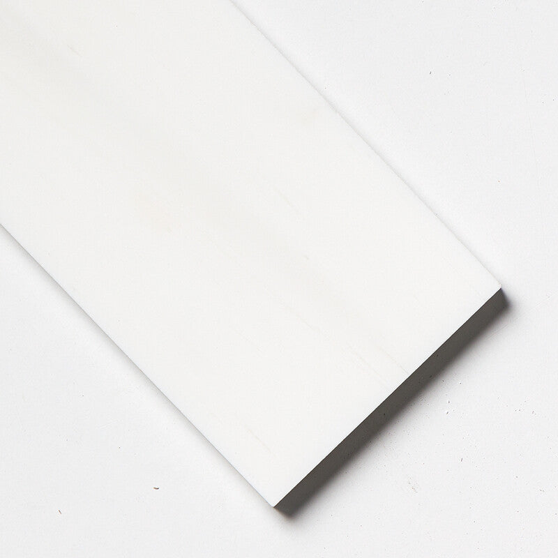 SNOW WHITE : Rectangle Field Tile (polished | 4"x12"x3/8" | straight cut)