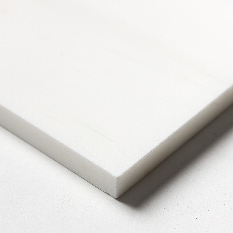SNOW WHITE : Rectangle Field Tile (polished | 4"x12"x3/8" | straight cut)