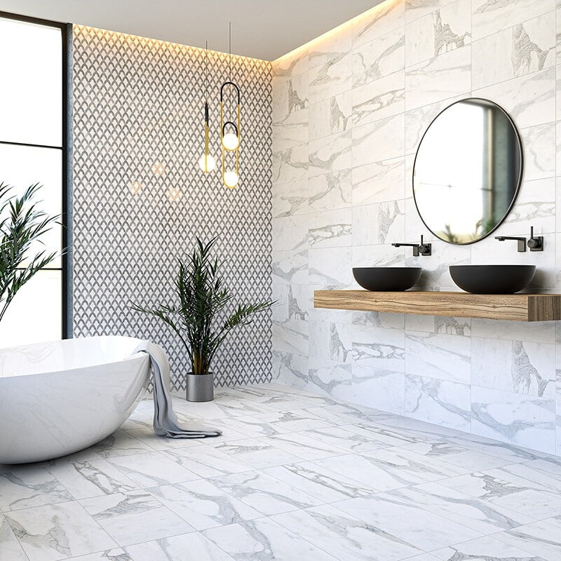 CALACATTA GOLD ROYAL : Rectangle Field Tile (honed | 12"x24"x3/8" | straight cut)