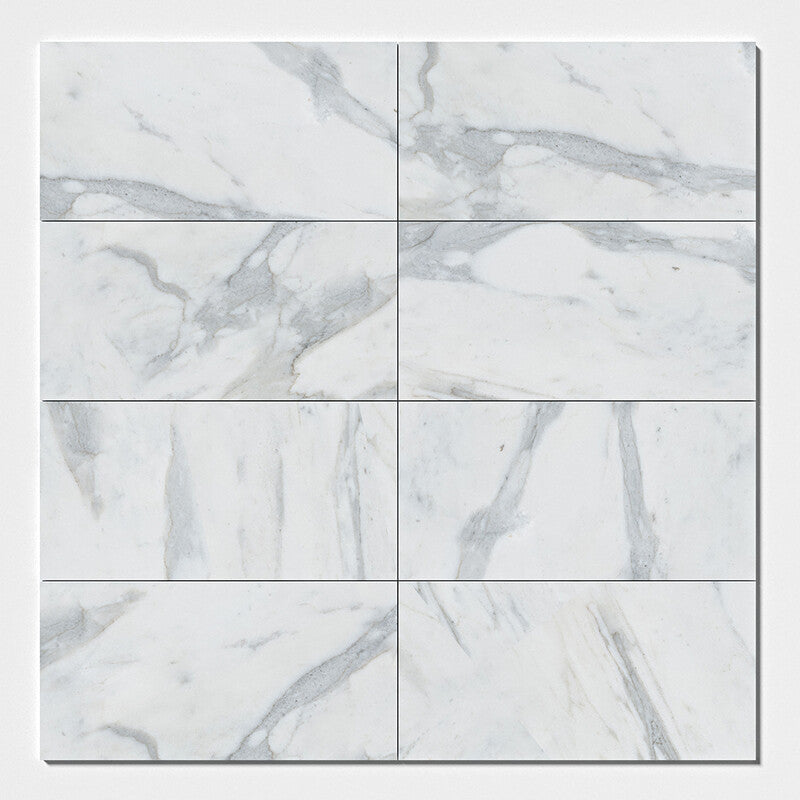 CALACATTA GOLD ROYAL : Rectangle Field Tile (polished | 12"x24"x3/8" | straight cut)