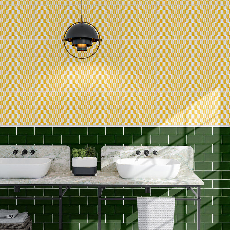 STATUS CERAMIC: Emerald Rectangle Field Tile (glossy | 3"x6"x3/8" | beveled)