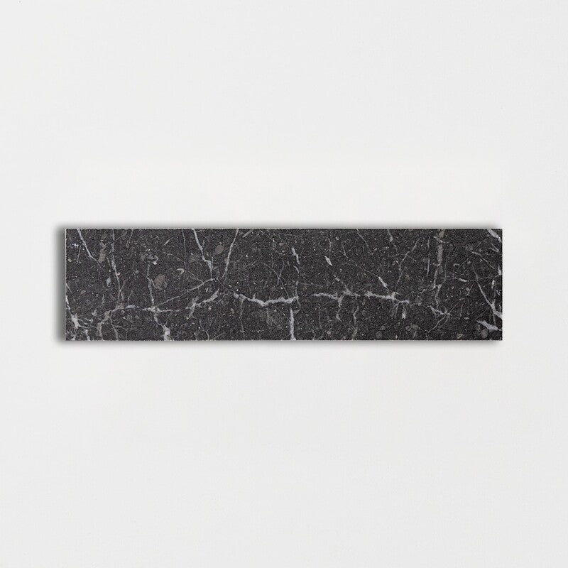 LONG SUBWAY: Iris Black Rectangle Field Tile (polished | 2"x8"x1/2" | straight cut)