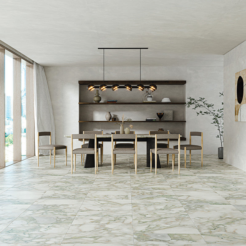 CALACATTA GREEN: Rectangle Field Tile (honed | 12"x24"x3/8" | straight cut)