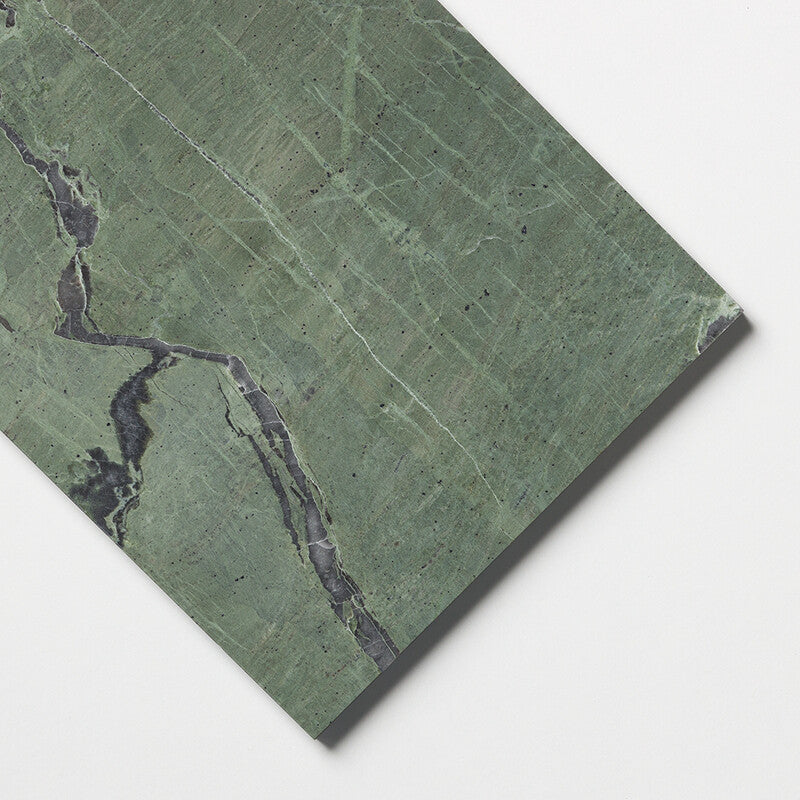 NATURAL REFLECTIONS : Verde Tia Marble Rectangle Field Tile (polished | 12"x24"x1/2" | straight cut)