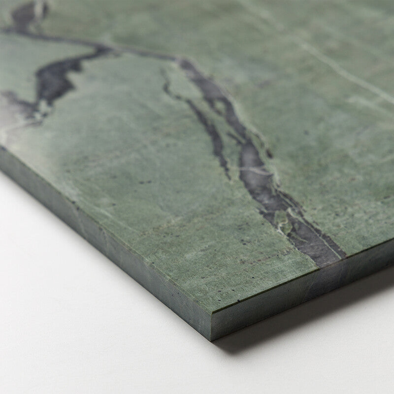 NATURAL REFLECTIONS : Verde Tia Marble Rectangle Field Tile (polished | 12"x24"x1/2" | straight cut)