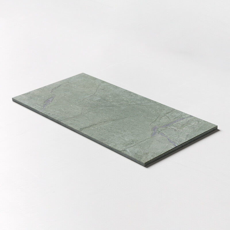 NATURAL REFLECTIONS : Verde Tia Marble Rectangle Field Tile (honed | 12"x24"x1/2" | straight cut)