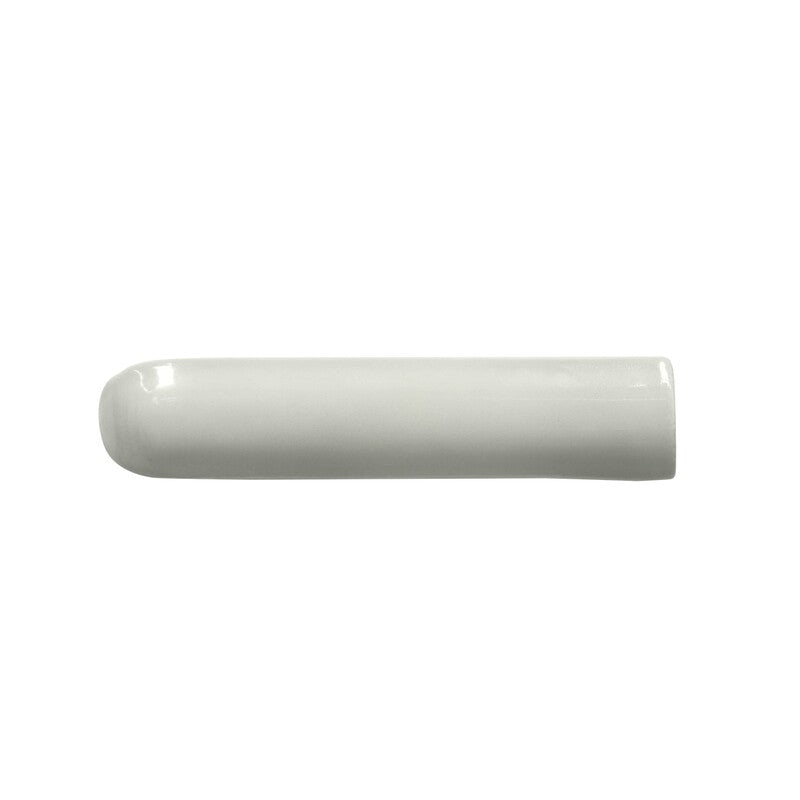 BREATHE MORESQUE: Ceniza Ceramic Quarter Round Beak (glossy | 1"x7"x1/2" | round)
