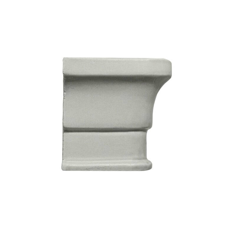 BREATHE MORESQUE: Ceniza Ceramic Rail Molding Corner (glossy | 2"x2"x3/8" | round)